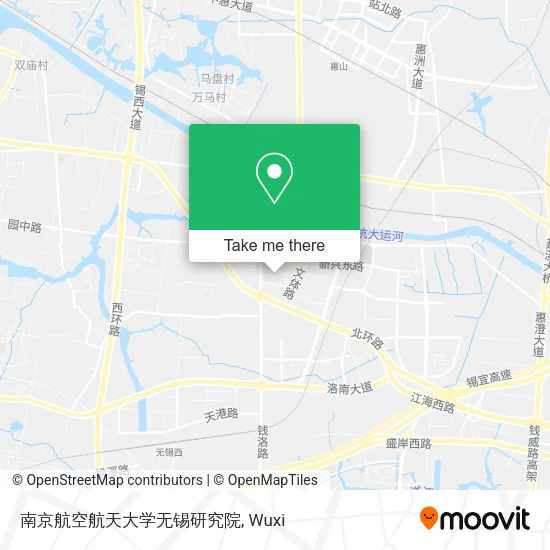 南京航空航天大学无锡研究院 map