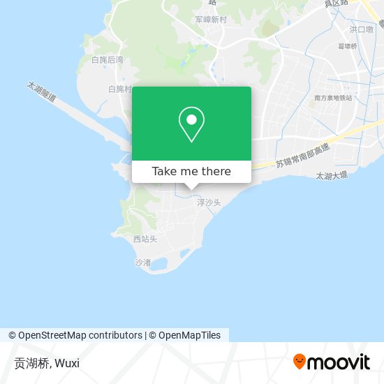 贡湖桥 map