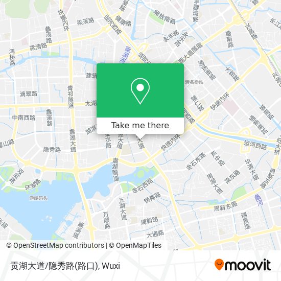 贡湖大道/隐秀路(路口) map