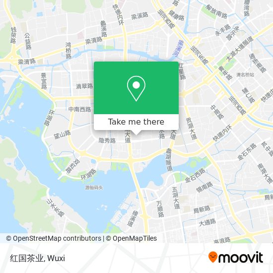 红国茶业 map