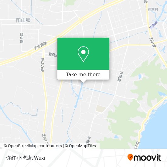 许红小吃店 map