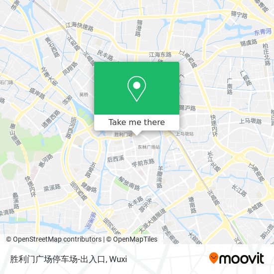胜利门广场停车场-出入口 map