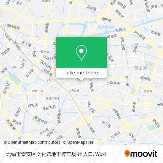 无锡市崇安区文化馆地下停车场-出入口 map