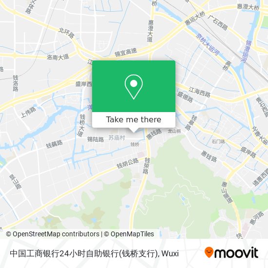 中国工商银行24小时自助银行(钱桥支行) map
