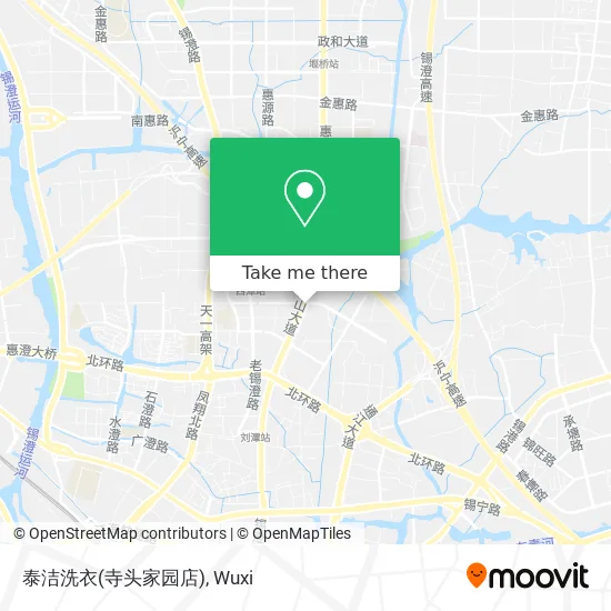 泰洁洗衣(寺头家园店) map