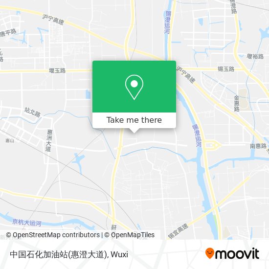 中国石化加油站(惠澄大道) map