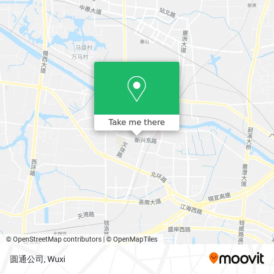 圆通公司 map