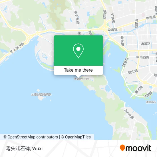 鼋头渚石碑 map