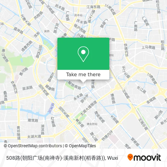 508路(朝阳广场(南禅寺)-溪南新村(稻香路)) map