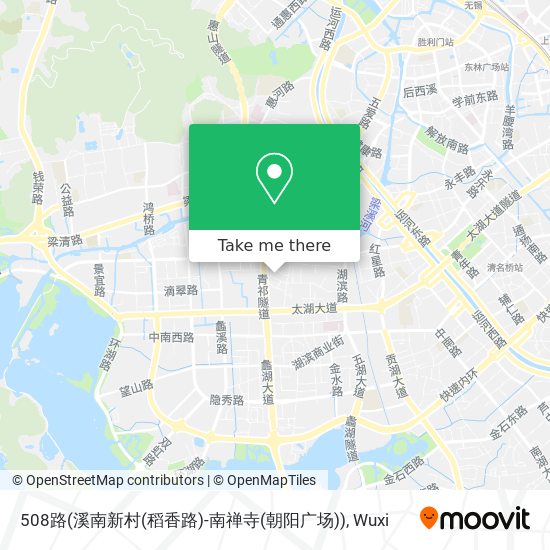 508路(溪南新村(稻香路)-南禅寺(朝阳广场)) map