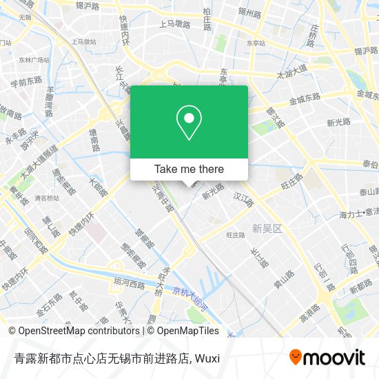青露新都市点心店无锡市前进路店 map