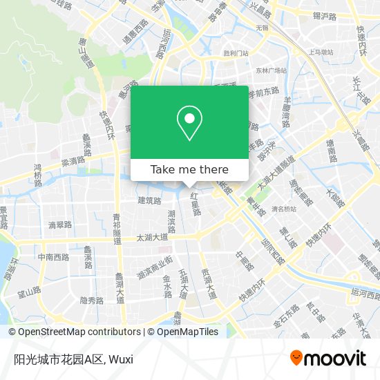 阳光城市花园A区 map