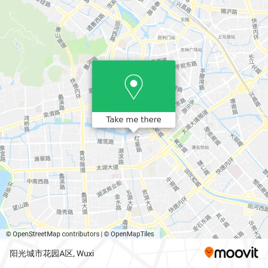 阳光城市花园A区 map