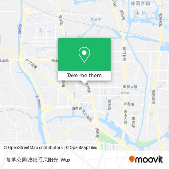 复地公园城邦悉尼阳光 map