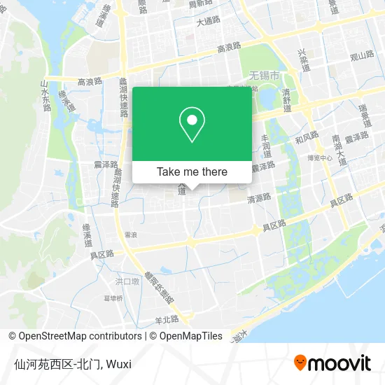 仙河苑西区-北门 map