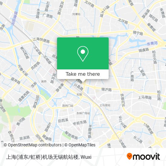 上海(浦东/虹桥)机场无锡航站楼 map