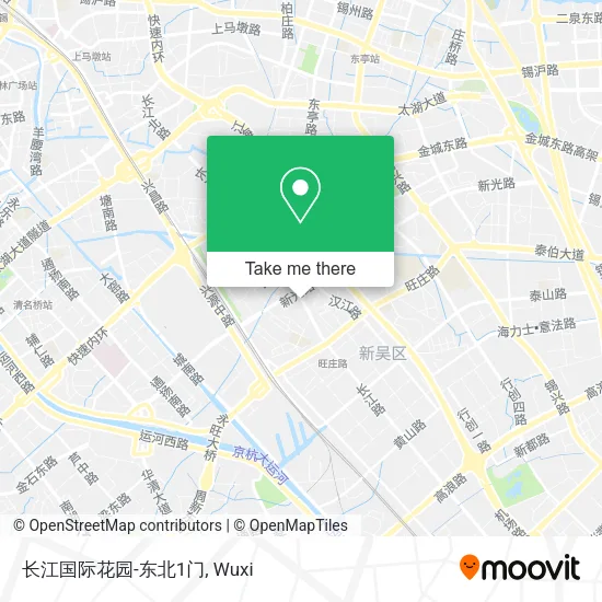 长江国际花园-东北1门 map