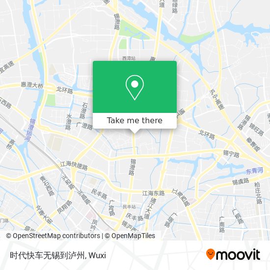 时代快车无锡到泸州 map