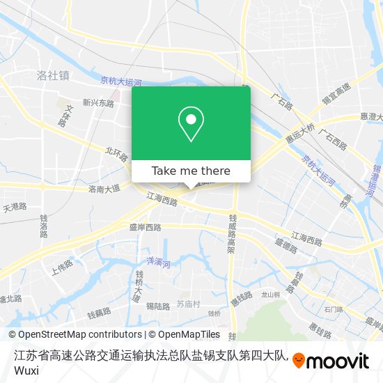 江苏省高速公路交通运输执法总队盐锡支队第四大队 map