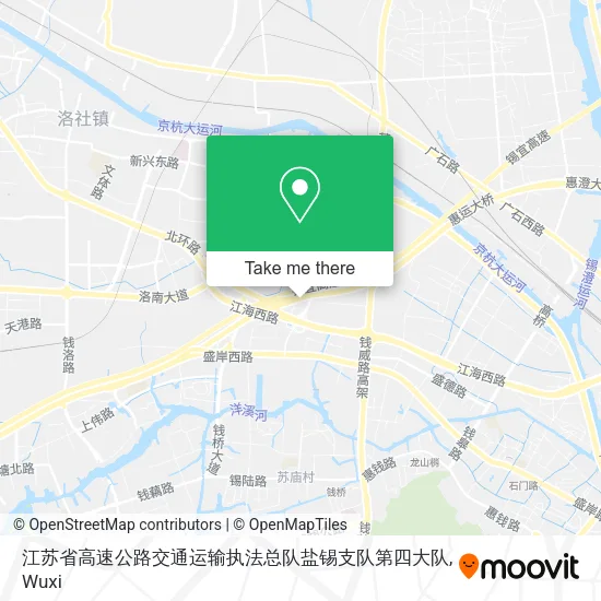 江苏省高速公路交通运输执法总队盐锡支队第四大队 map