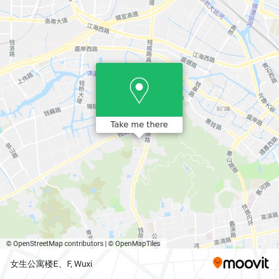 女生公寓楼E、F map