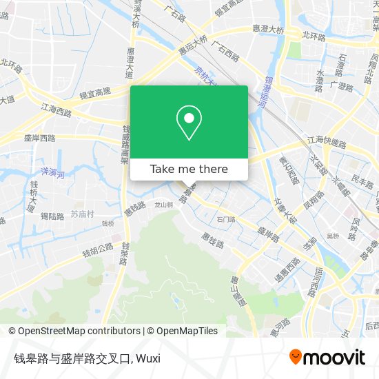 钱皋路与盛岸路交叉口 map