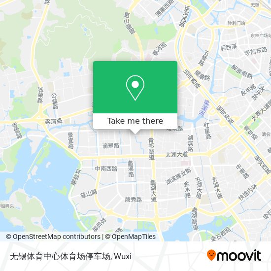 无锡体育中心体育场停车场 map