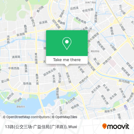 13路(公交三场-广益佳苑(广泽路)) map