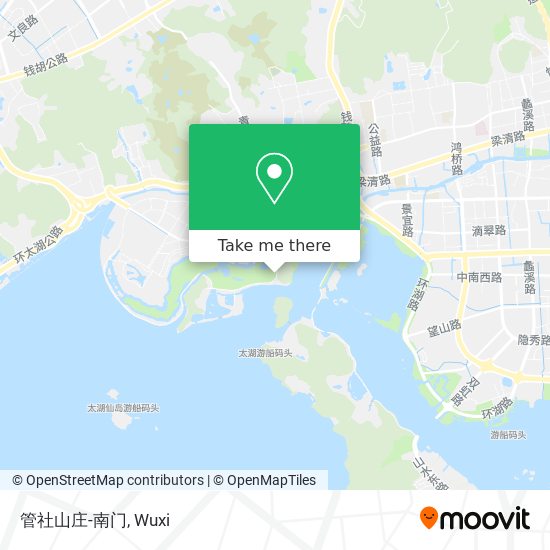 管社山庄-南门 map