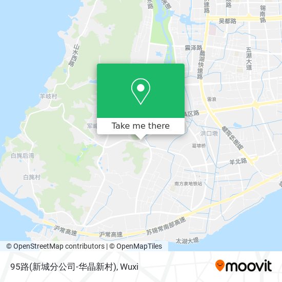 95路(新城分公司-华晶新村) map