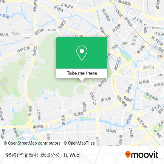 95路(华晶新村-新城分公司) map