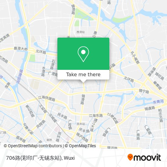706路(彩印厂-无锡东站) map
