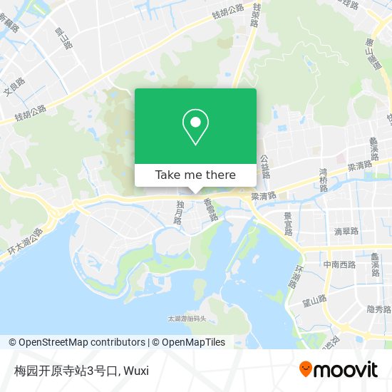 梅园开原寺站3号口 map