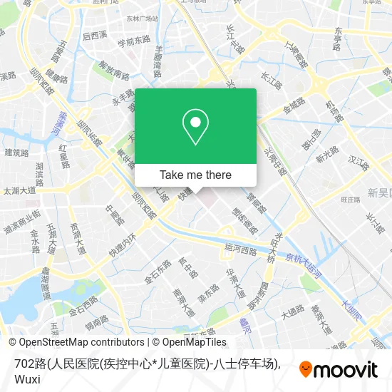 702路(人民医院(疾控中心*儿童医院)-八士停车场) map