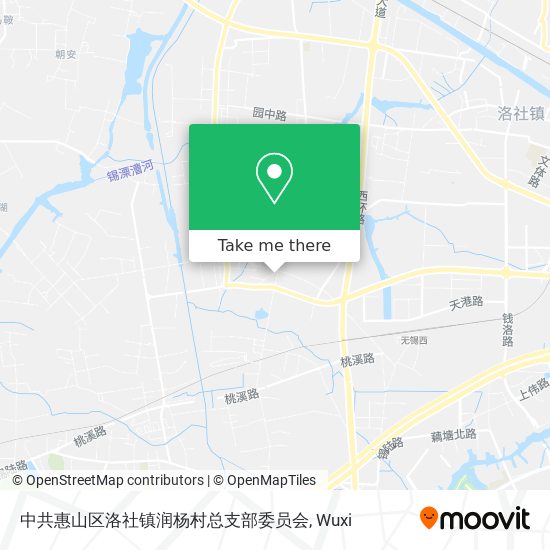 中共惠山区洛社镇润杨村总支部委员会 map