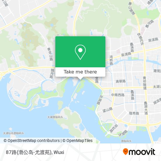 87路(渤公岛-尤渡苑) map