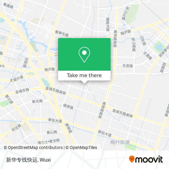 新华专线快运 map