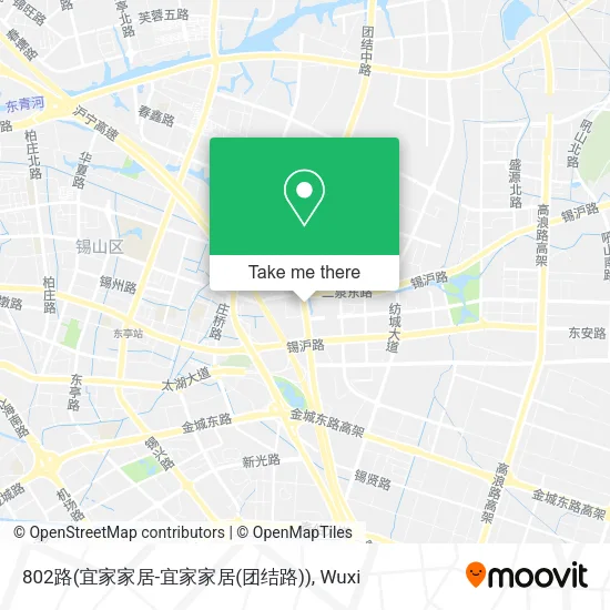 802路(宜家家居-宜家家居(团结路)) map