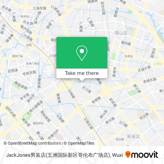 JackJones男装店(五洲国际新区哥伦布广场店) map