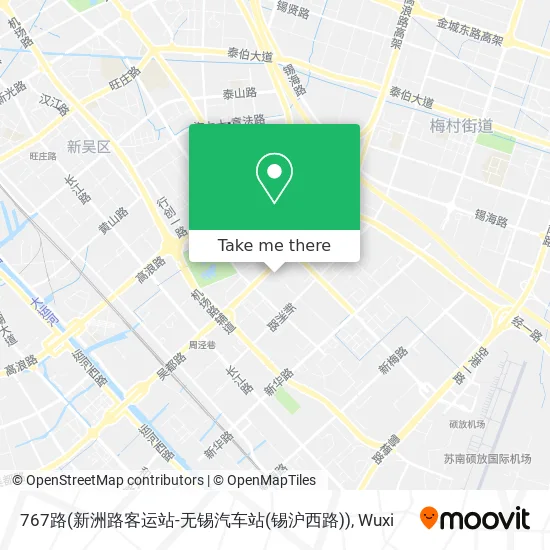 767路(新洲路客运站-无锡汽车站(锡沪西路)) map