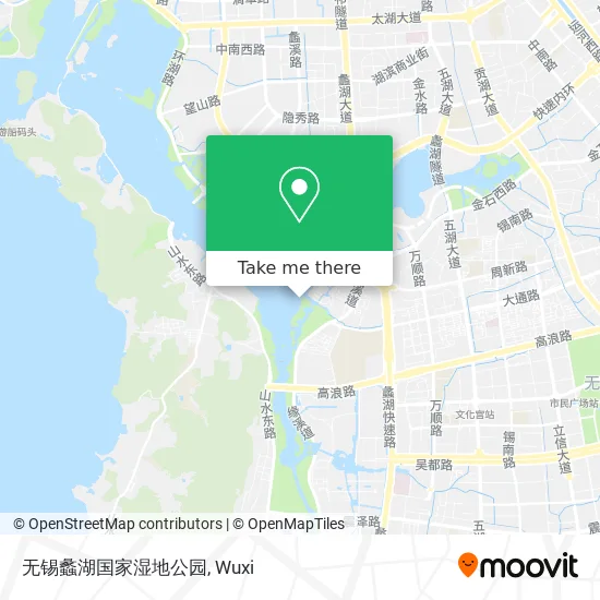 无锡蠡湖国家湿地公园 map