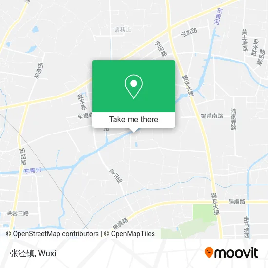 张泾镇 map