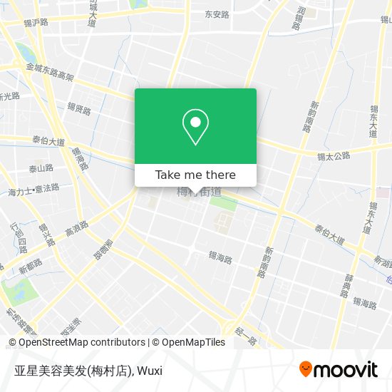 亚星美容美发(梅村店) map
