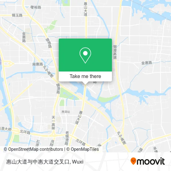 惠山大道与中惠大道交叉口 map