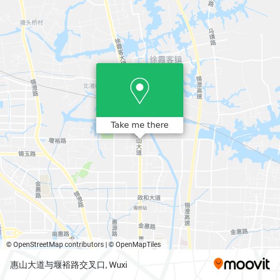 惠山大道与堰裕路交叉口 map