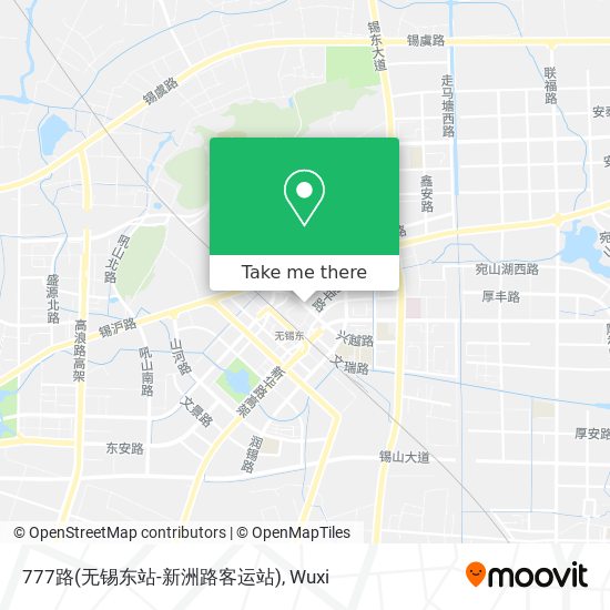 777路(无锡东站-新洲路客运站) map