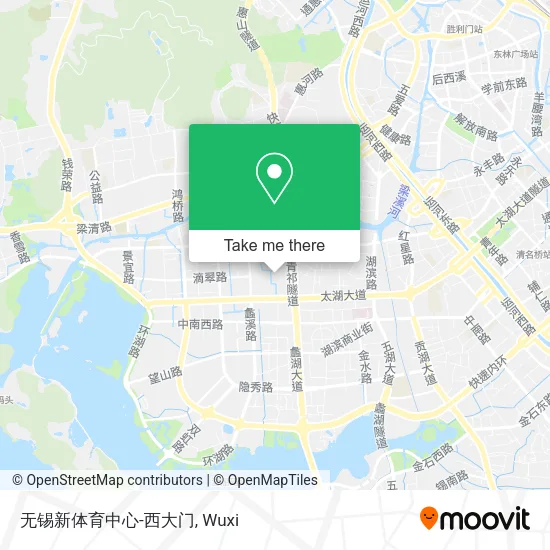 无锡新体育中心-西大门 map