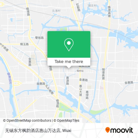 无锡东方枫韵酒店惠山万达店 map