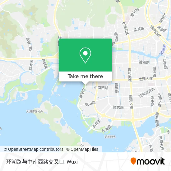 环湖路与中南西路交叉口 map