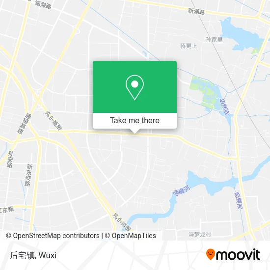 后宅镇 map